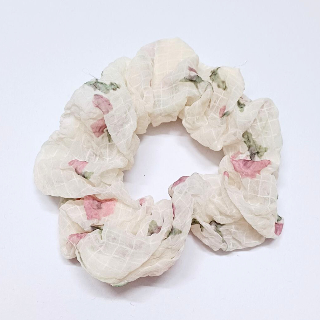 Floral Scrunchies Set of 3