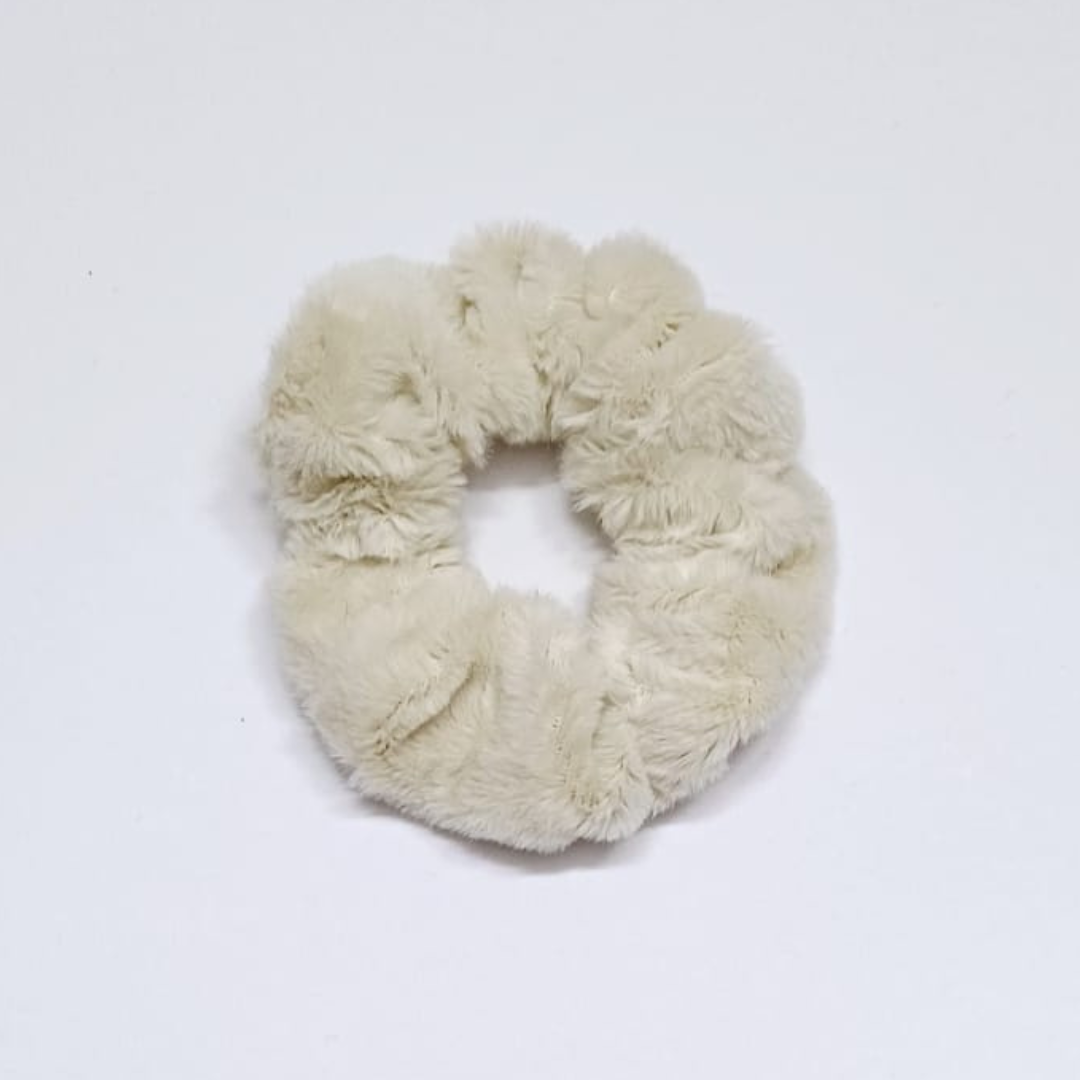 Soft Fur Scrunchies Set of 3