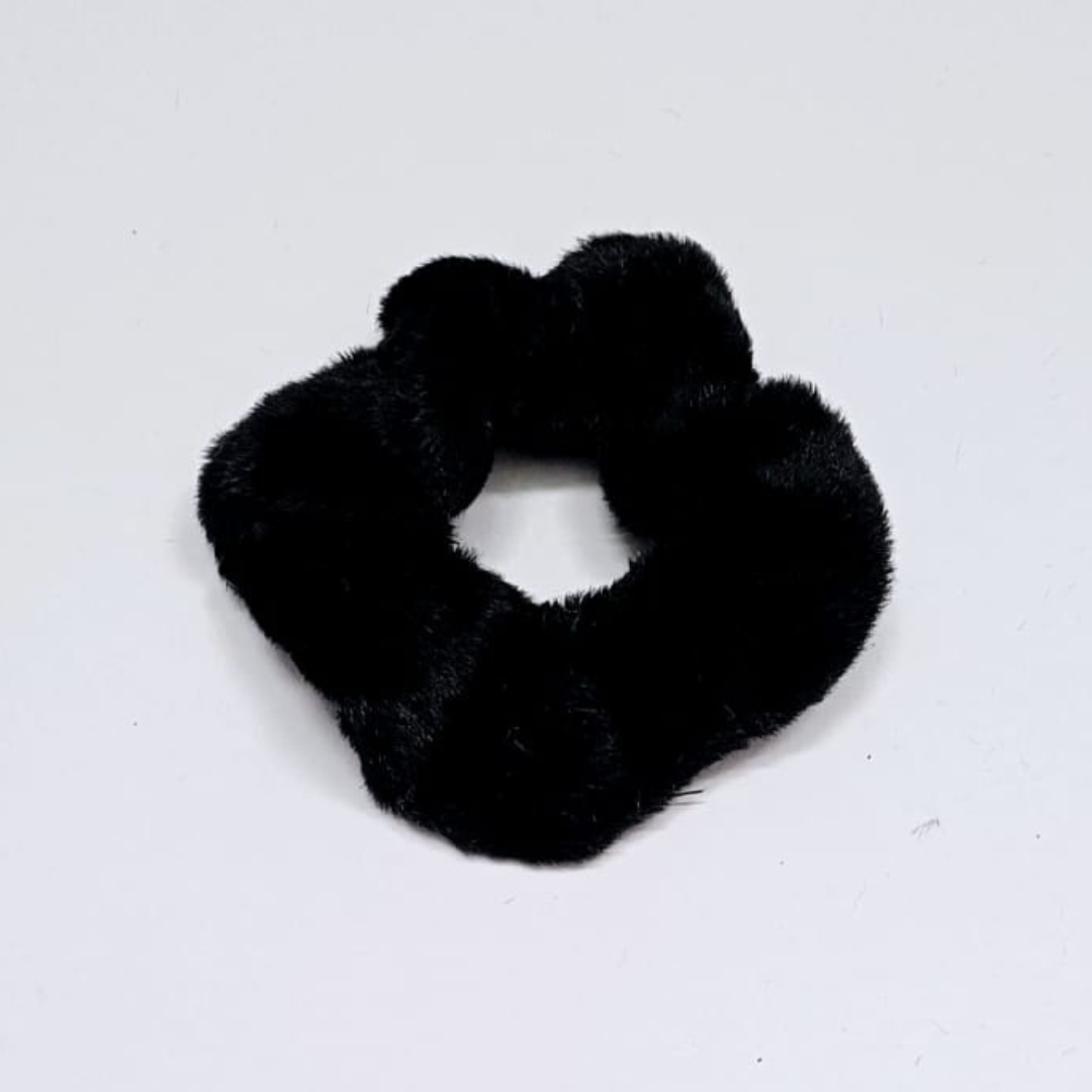 Soft Fur Scrunchies Set of 3