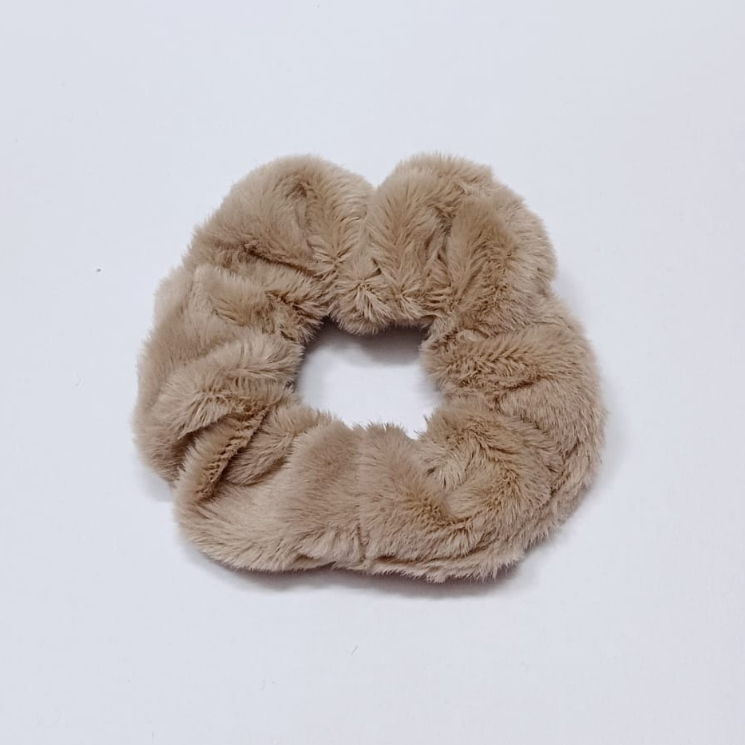 Soft Fur Scrunchies Set of 3